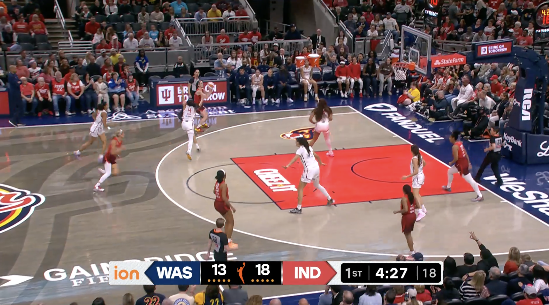Clark with Back-to-Back Threes